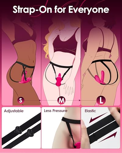 Image of Thrusting Dildo Vibrator Sex Toys - Riding Grinder Wearable Strap-On Dildos, Remote, App Control Hands-Free Vibrators for G Spot Anal Sex Toy, Adult Toys & Games for Women Couple Sex Machine