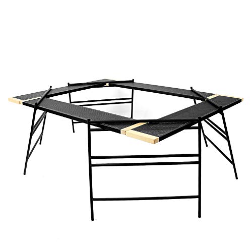 QJJML Outdoor Barbecue Table, Can Be Spliced Camping Portable Multi-Function Folding Table Self-Driving Picnic Table