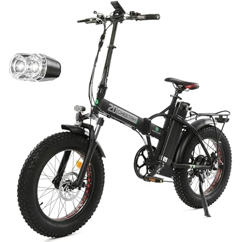 ECOTRIC Advanced 20" Electric Bike for Adults 500W Fat Tire Folding Ebike 48V Electric Bicycle 15AH Removable Battery Suspension Fork Beach Snow Mountain Foldable Bike - 90% Pre-Assembled Cover