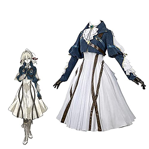 Tongyundacheng Violet Evergarden Costume Cosplay Lolita Robe Anime Ensemble Complet pour Costume de Fête d'Halloween pour Femmes, M