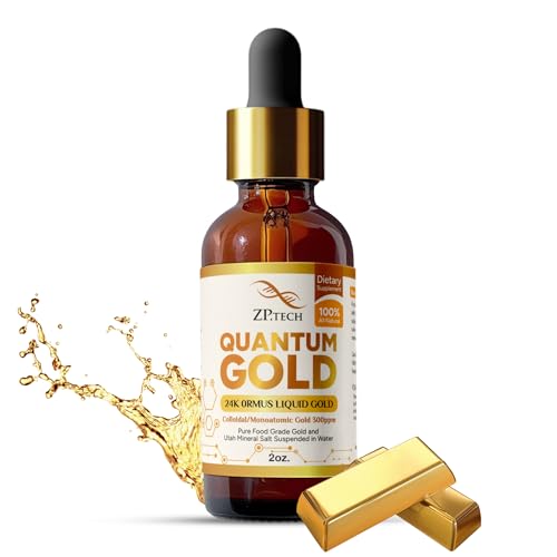 Quantum Gold 24K Ormus Monoatomic Colloidal Gold Liquid, 2oz. | P...