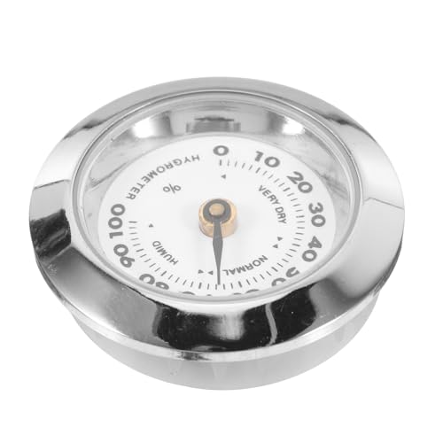 DOITOOL Higrómetro Analógico Pequeño para Humidor de Medidor de Redondo de Alta Precisión para Uso Personal o