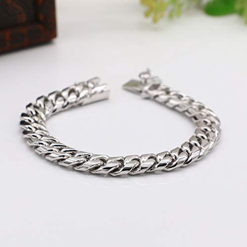 Cuban Link Bracelet 10mm 7-10 Inches Miami Hip Hop Jewelry 925 Sterling Silver Cuban Link Chain For Women Mens3