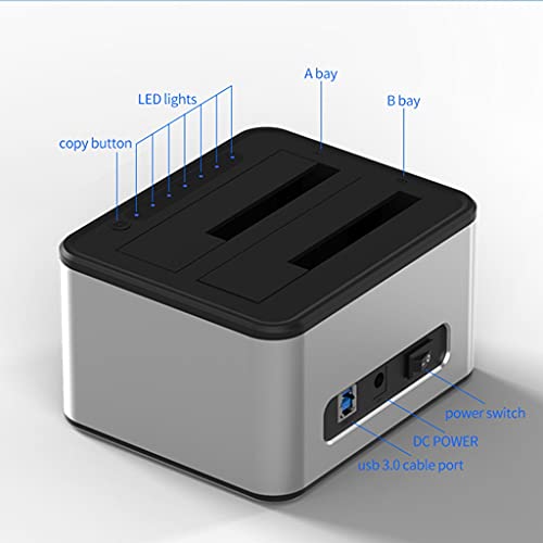 Caja externa compatible con HDD y SSD 2.5" y 3.5" aluminio miniatura 5