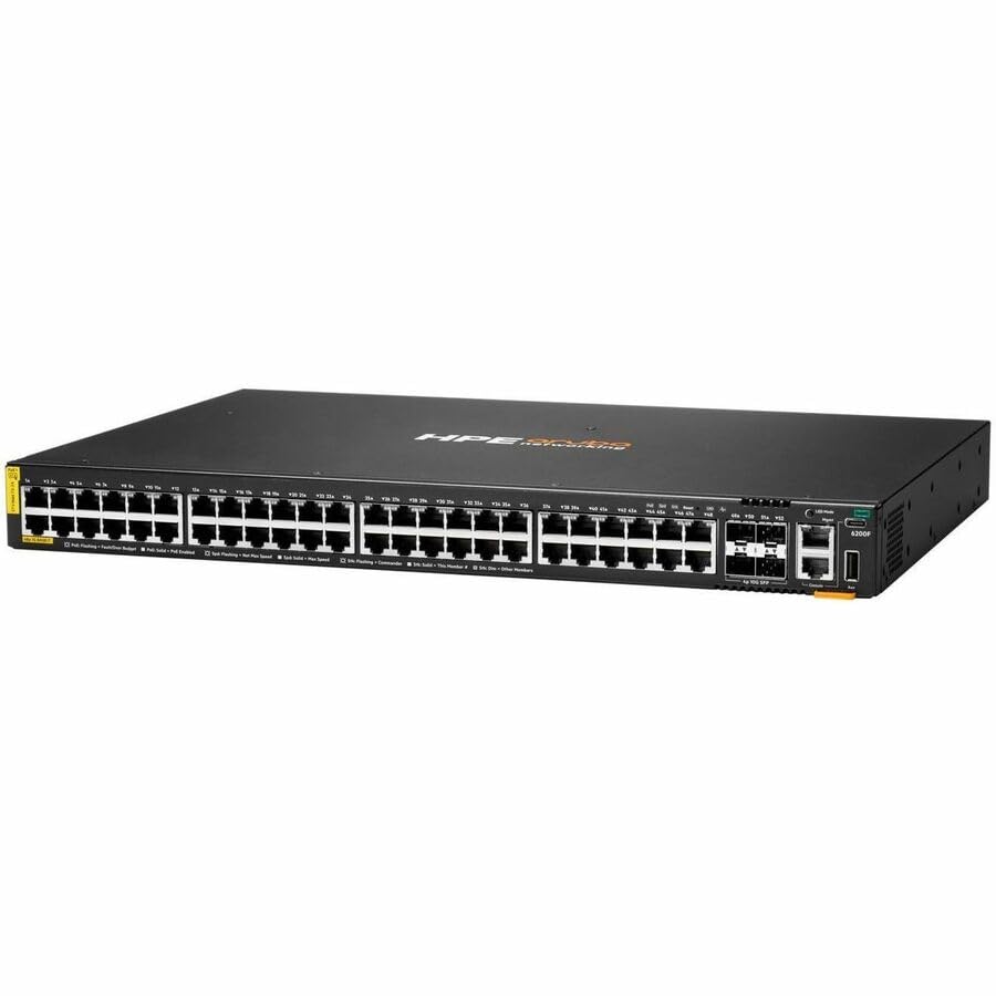 Image of HPE CX 6200F 48G Class 4 PoE 4SFP+ 370W Switch