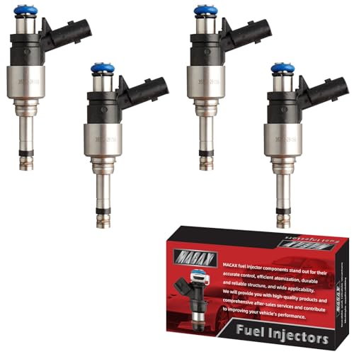 MACAX Set of 4 Fuel Injectors 35310-2B150 FJ1435 Replacement Compatible with Hyundai Accent 2018-2019 Kia Rio 2018-2019 Soul 2017-2019 Excludes Turbo Models 1.6L L4 - Replaces 353102B150 by MACAX - Used condition - CA$49.11