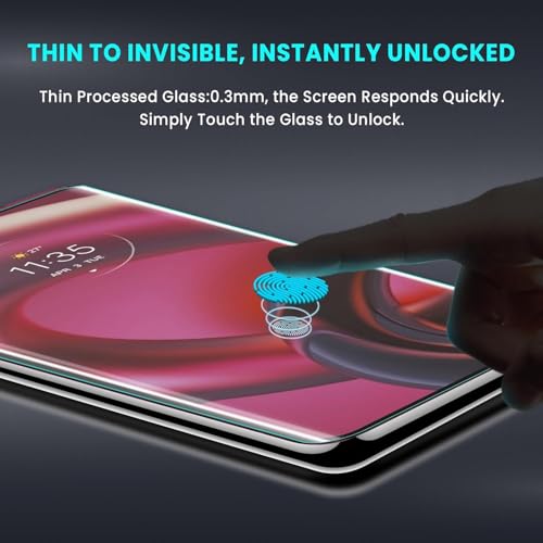 Image of Diruite UV Tempered Glass for Motorola Edge 30 Fusion - Premium 9H Hardness, Full Edge-to-Edge Coverage, Crystal HD Clarity, UV Glue with Easy Installation Kit (Pack of 1)