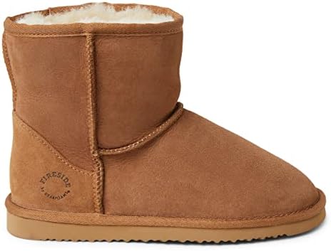 Fireside by Dearfoams Women's Rosebery Genuine Shearling Water Resistant Boot, Chestnut, 10 | Image 4