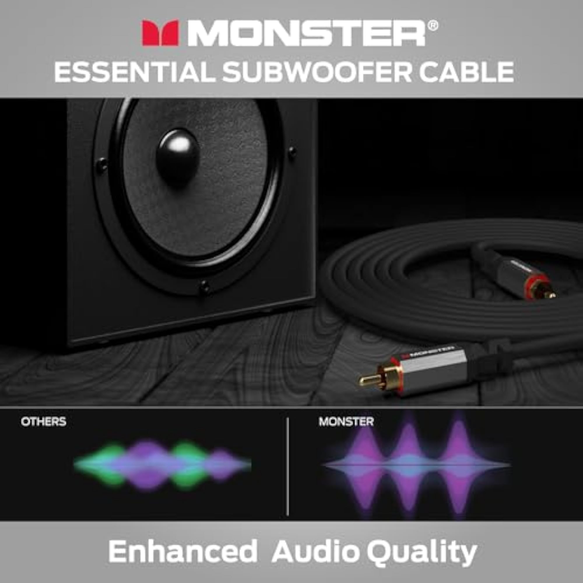 Essentials Subwoofer Cable - Optimized RCA Cable