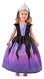 Little Adventures Sea Witch with Soft Crown Dress Up Costume (Small Age 1-3) - Machine Washable Child Pretend Play and Party Dress with No Glitter
