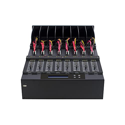 Image of Systor 1 to 7 PCIe M.2 NVMe /SATA Duplicator - 9GB /Min - SYSNVME-XW207 | Standalone duplicator to clone, erase and sanitize PCIe M.2 NVMe, SATA SSDs, and 2.5 inch /3.5 inch SATA hard drives no-PC operation.