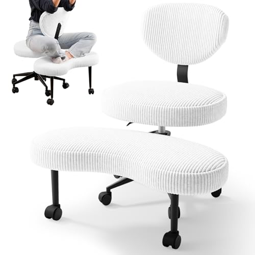 HOMRELEXA Bürostuhl mit Kreuzbeinen, 360° drehbar...