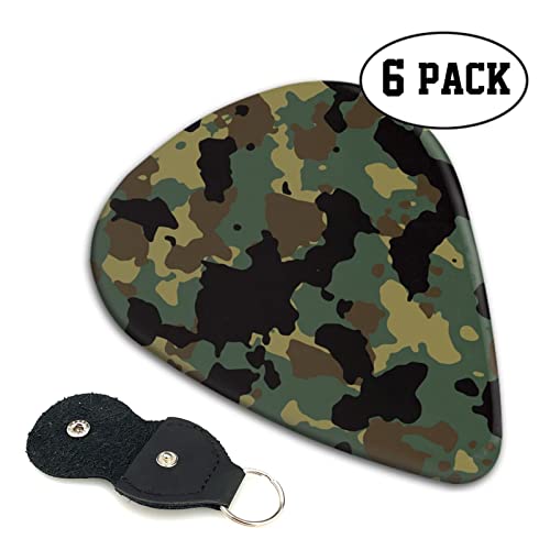 Ensemble de 6 médiators de guitare à motif camouflage pour guitare acoustique, guitare électrique, basse, ukulélé – fin… - Les Beatles, Paul McCartney, John Lennon, RIngo Starr, George Harrison Ensemble de 6 médiators de guitare à motif camouflage pour guitare acoustique, guitare électrique, basse, ukulélé - fin… – Image 3