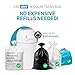 L.A. Baby Magic Diaper Pail - Patented 100% Odor-Free System with Child-Safe Lock - Award-Winning Design - No Refills Required - Works with Regular Trash Bags - White