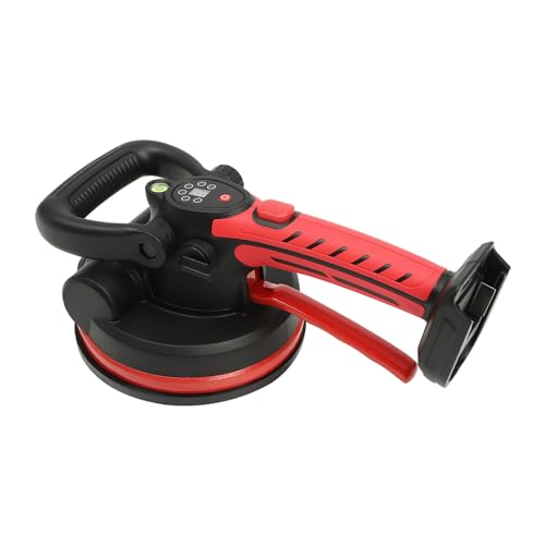 LIKARVA 12000mAh Tile Vibration Tools - 6 Gears Handheld Tile Vibratior Automatic Leveling Machine Tile Installation Tool with 18CM Suction Cup 23000RPM (2 Ba-tteries), 14.96*4.53in