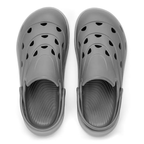 Image of Kricely Clogs for Men with Arch Support Shower Hiking Sandals for Beach Water, Recovery Plantar Fasciitis Orthotic Slides