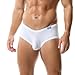 TADUANO Men's Underwear Boxer Trunk Briefs Low Rise Sexy Fashion with Pouch Mini Sport Underpants(3XL,White)