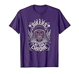 Bikers Don't Go Grey They Turn Chrome Men's Biker Motorcycle T-Shirt