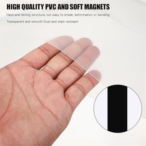Magnetischer Schilderhalter, 5er-Pack Durchsichtige Dokumentenrahmen Magnetrahmen A4 Magnetische Info-Rahmen Bilderrahmen mit Magnetstreifen für Haus Büro Laden