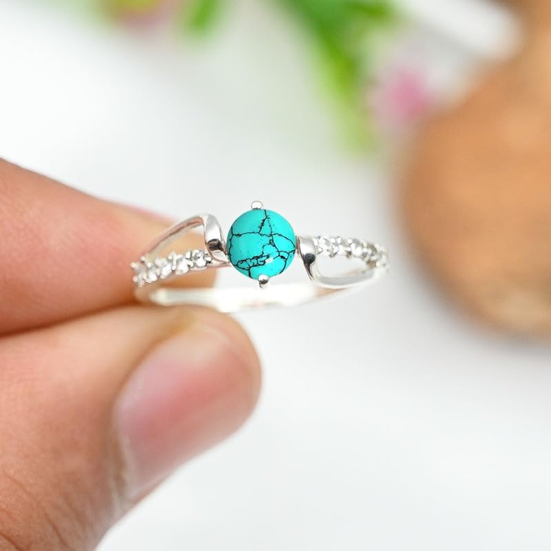 Gemstone Ring Men & Women All Size Silver Plated Band Ring Gift Item Handmade Jewelry CRG1242AA image 2