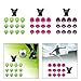 Menolana 12Pcs Track Shoes Spikes Rugby Shoes Studs M5 Turf Anti Slip with Wrench Soccer Boot Cleats Football Boot Spikes for Training, Green