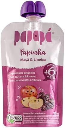 Introdução Alimentar: O Que É, Quando Começar e Como Aplicar o Método BLW com Segurança 27 Papapá, Papinha Orgânica de Frutas, Sabor Maçã e Ameixa, 100g, Se...