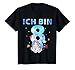 Kinder 8. Geburtstag Mädchen 8 Jahre Meerjungfrauen Geburtstags T-Shirt
