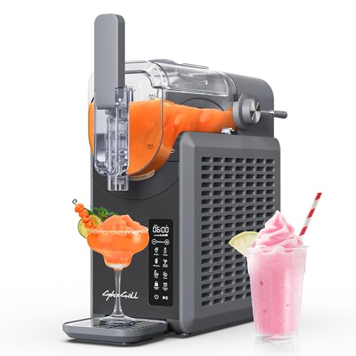 CyberChill Slushie Machine,24-Hour Delay Start&Cold Retention, 68 oz Slushy Machine with Self-Cleaning Function, Frozen Drink Maker with 5 Preset Programs,Frozen Margaritas, Frappés, and More