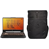ASUS TUF Gaming F15, 15.6-inch (39.62 cms) FHD 144Hz, Intel Core i5-10300H 10th Gen, 4GB NVIDIA GeForce GTX 1650, Gaming Laptop, FX506LHB-HN355WS + VP5700 TUF 17″ (43.18 cm) Backpack (Black)