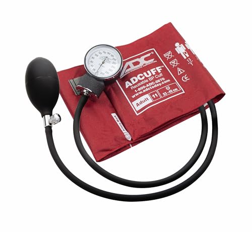 American Diagnostic Corporation PROSPHYG Aneroid Sphyg, Adult, Red 1/EA