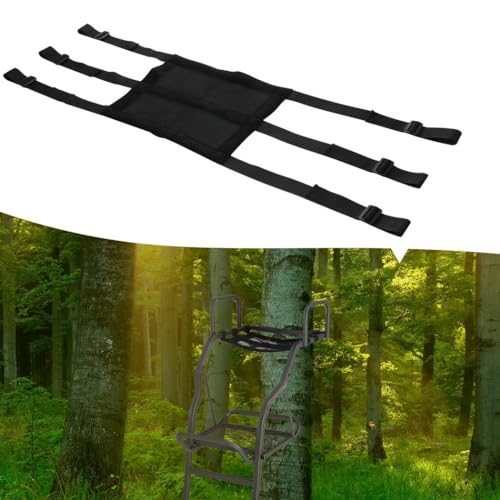 BOSREROY Seat with Mesh for Treestand Universal, Adjustable Seat Strap Set 15.3 Soft X 11.8, Stands Climbing for Seat Fitting Universal, Hunting for Seat Stand Tree Replacement