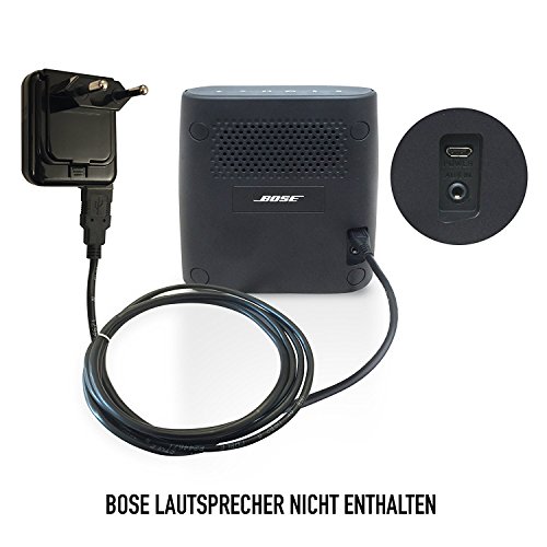 ABC Products® Ersatz Bose 5V / 5 Volt Micro USB Akku Ladegerät, ladekabel, Netzteil, Netzadapter, Netzanschluss für Soundlink Color, Colour, Mini II, Mini 2, Revolve 360 Bluetooth Lautsprecher Speaker