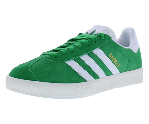 Image of adidas Gazelle Mens Shoes Size 5, Color: Green /Cloud White-Green