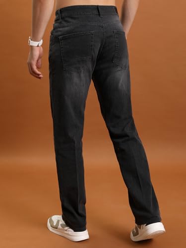Image of Highlander Men Men's Straight-Fit Jeans | Classic & Modern | Stretchable Denim | Jeans for Man | Men Jeans
