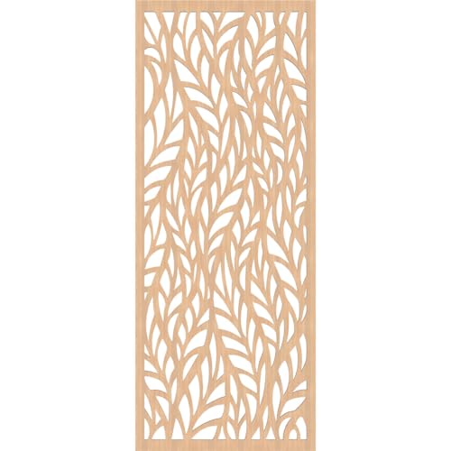 Image of Ortonville Decorative Pierced Fretwork Wood Wall Panels, 19 3 /8 inchW x 49 3 /8 inchH x 1 /4 inchT, Hickory