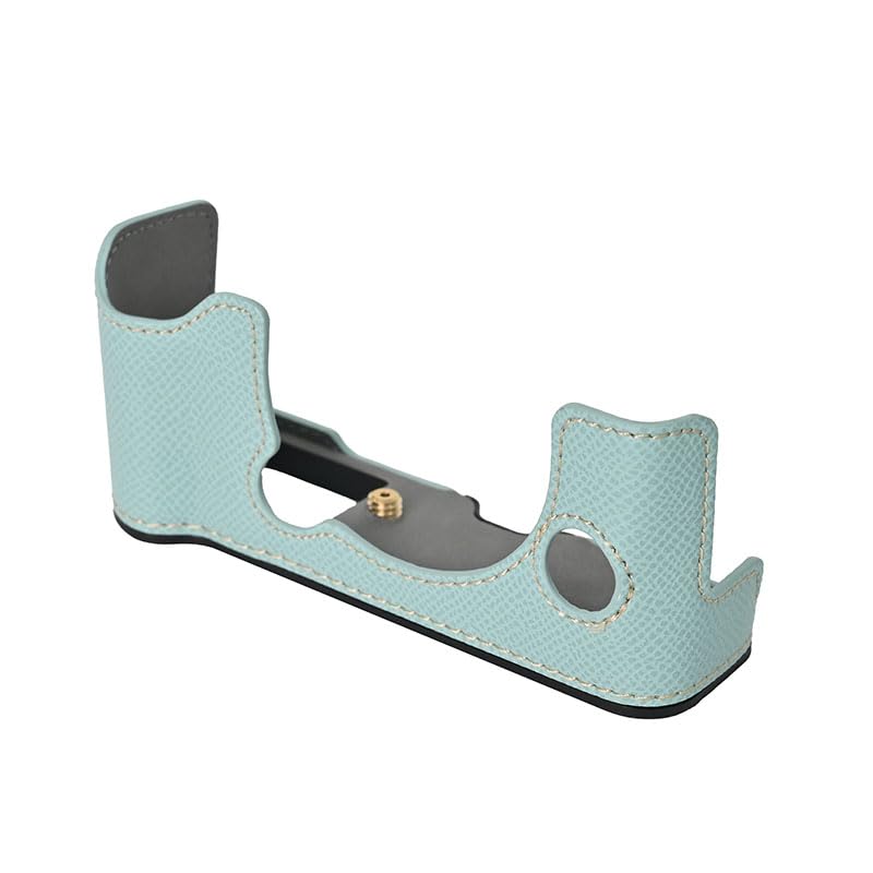 Funda Mitad de Cuero PU para Cámara Fujifilm X-T30 III Azul miniatura 7