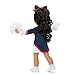 American Girl New England Patriots Cheer Uniform 18 inch Doll Clothes with Pom Poms, Navy and Red, 5 pcs, Ages 6+