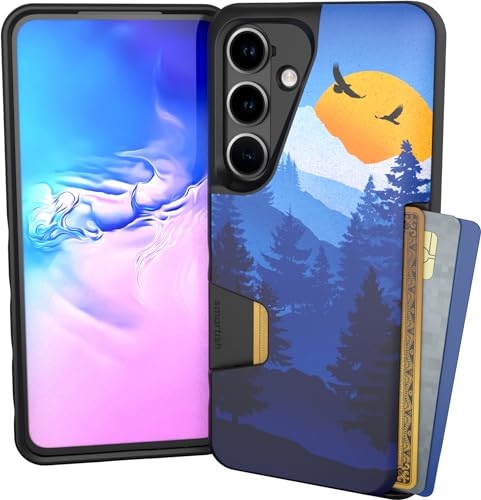 Smartish® Galaxy S24 Wallet Case - Wallet Slayer Vol. 1 [Slim + Protective] Credit Card Holder - Drop Tested Hidden Card Slot Cover Compatible with Samsung Galaxy S24 - Soo Serene