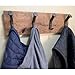 Rustic Farmhouse Reclaimed Wood Wall Hanging Rack with Railroad Spike Hooks - Holds 8+ Coats & Hats - Handmade in USA