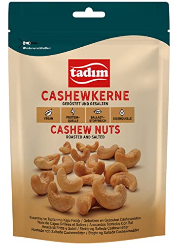TADIM Cashewkerne | Geröstet und gesalzen | 10 Packungen in einem Karton (10 x 150 g) Cover