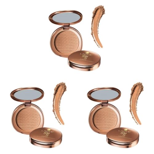 Image of Lakme 9 to 5 Flawless Matte Complexion Compact Powder|| Apricot|| Absorbs Oil|| Conceals & Gives Radiant Skin - All Day Matte Finish Face Makeup|| 8 g (Pack of 3)