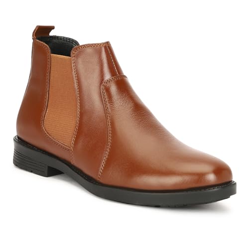 Image of Leatherful Chelsea boots for Men | Full Grain Leather | Genuine Leather | Smart Casual | Office, Party