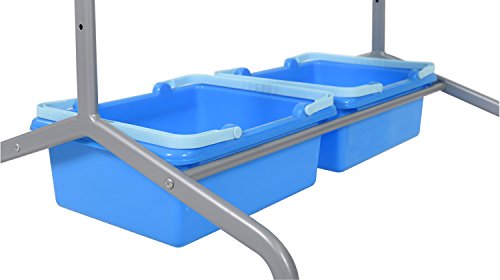 LUXOR Classroom Chart Stand with Storage Bins