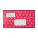 4 x 8 Inch Bubble Mailers #000 Printed with Address Lines, Pink Dots, Pack of 50
