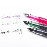 iHMeiju 12pcs Black Disposable Fountain Pens, Black Ink Fountain Pens for Writing, Smooth-Writing Office Supplies for Sketching, Journaling, Calligraphy, Doodling and Gifts. - Image 6