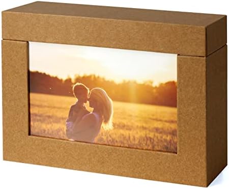 Photo Presentation Box for 4x6, 5x7 or 6x9 Pictures, Wedding Picture  Storage Box, Photo Memory Keepsake Box, Anniversary Gift 