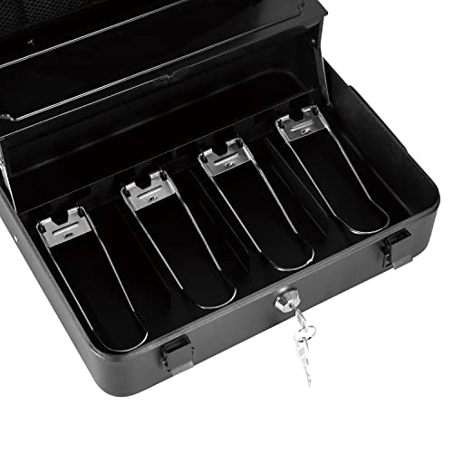 Metal Cash Box For Money, Register Box For Home And Bussines, Best Cash Box, Metal Cash Box With Great Features (Size: Large) #TOP4