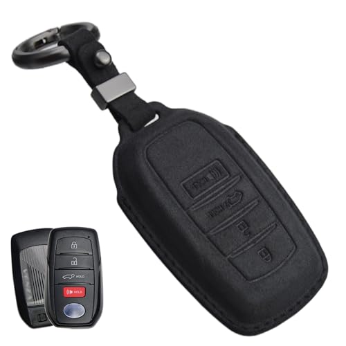 Zorratin Sporty Suede Leather Key Cover for Toyota Land Cruiser