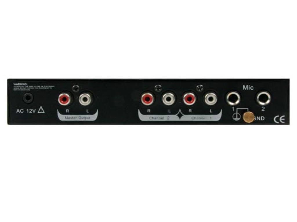 HQ-Power MESA DE MEZCLAS - 2 CANALES + ENTRADA USB