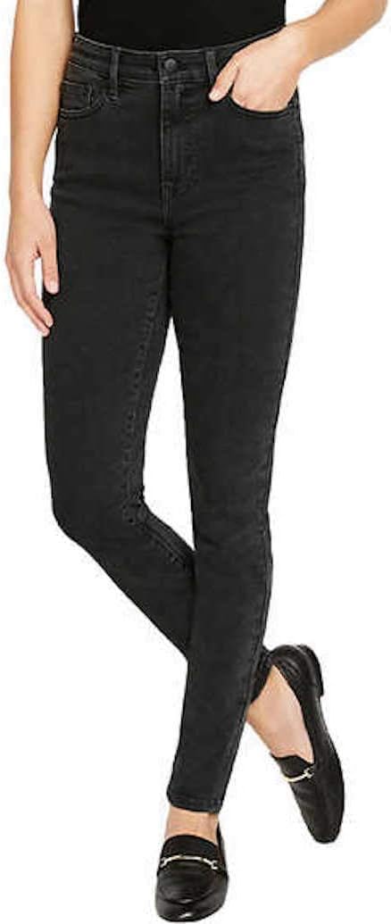 Buffalo David Bitton Womens Mollie High-Rise Stretch Skinny Jean (Black, 6/28)